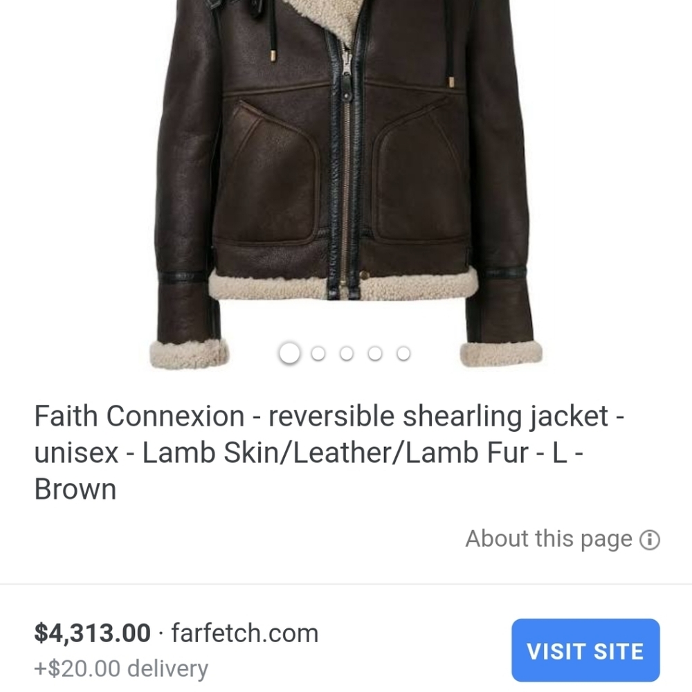 RM2 Shearling reversible jacket - Picture 15 of 15
